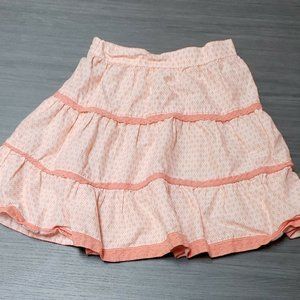 Janie and Jack Girls Size 3T Skirt Coral 3-Tiered